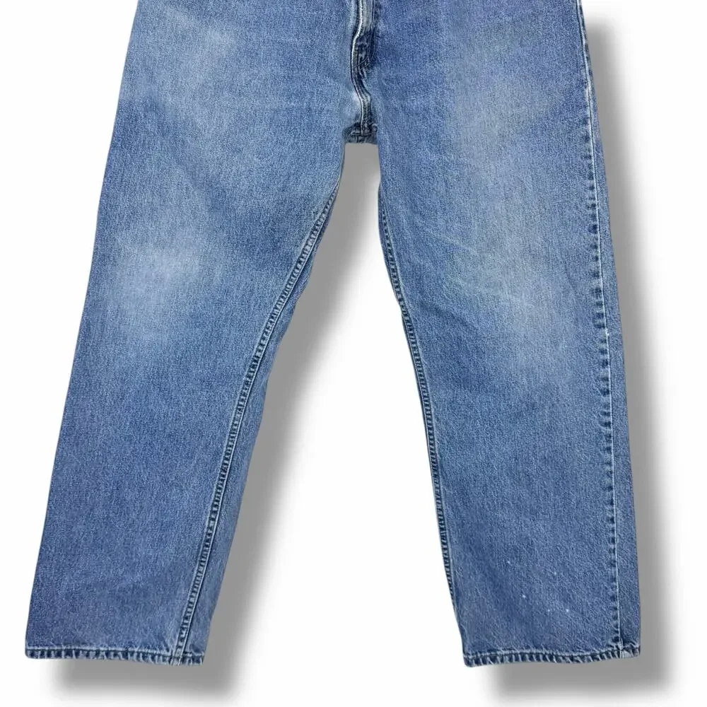 Vintage Y2K Mens Levis Silvertab Jeans Loose Fit Straight Leg Medium Wash 34x30 - Picture 3 of 11